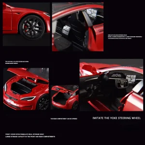 1:24 Model S Model 3 Model Y Alloy Die Cast Toy Car Model Sound and Light Children’s Toy Collectibles Birthday gift