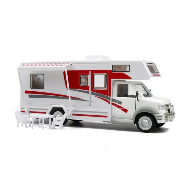 1:32 Luxury Motorhome Recreational Vehicle RV Trailer Caravan Alloy Metal Diecast Car Model Babys Toys Collection Gift - Image 5
