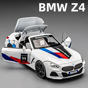 1:22 BMW Z4 M40i Supercar Alloy Car Model Sound and Light Pull Back Children’s Toy Collectibles Birthday gift