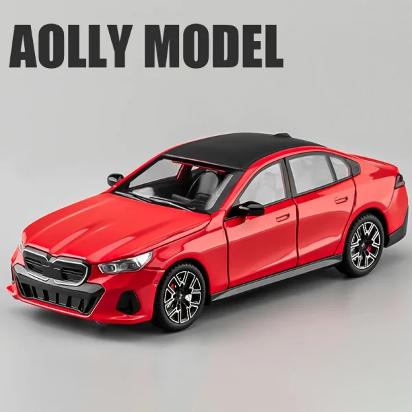 New 1:22 BMW I5 M50 Supercar Alloy Die Cast Toy Car Model Sound and Light Children's Toy Collectibles Birthday gift - Image 6