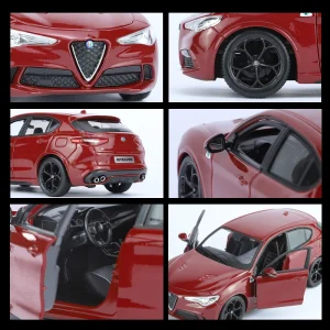 Bburago 1:24 Alfa Romeo Stelvi SUV Alloy Car Diecasts & Toy Vehicles Car Model Miniature Scale Model Car Toy For Children