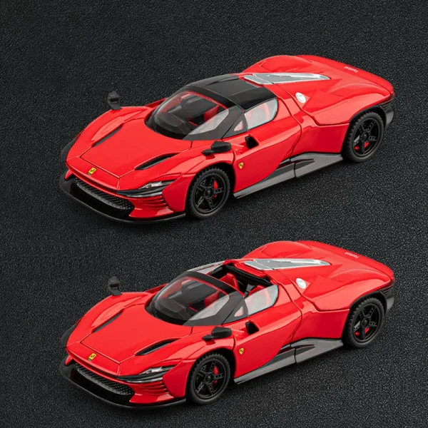 1:32 Daytona SP3 Supercar Alloy Car Model Sound and Light Pull Back Children's Toy Collectibles Birthday gift - Image 5