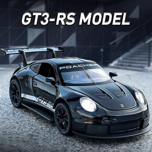 1:32 911 GT3 RS Alloy Die Cast Toy Car Model Sound and Light Children’s Toy Collectibles Birthday gift