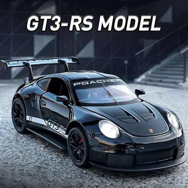 1:32 911 GT3 RS Alloy Die Cast Toy Car Model Sound and Light Children's Toy Collectibles Birthday gift