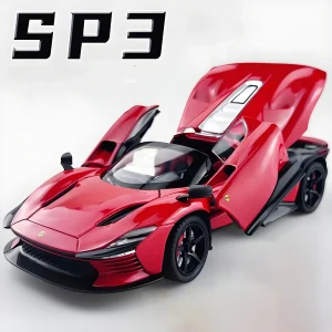 1:32 Daytona SP3 Supercar Alloy Car Model Sound and Light Pull Back Children’s Toy Collectibles Birthday gift