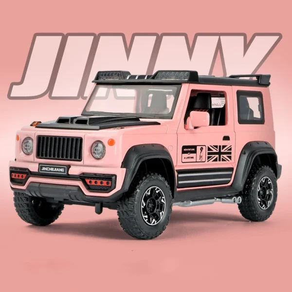1:18 SUZUKI Jimny Off-Road Alloy Car Diecasts & Toy Vehicles Car Model Wheel Steering Sound and light Car Toys For Kids Gifts - Image 3