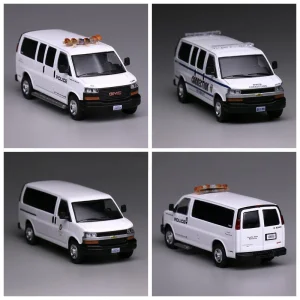 596 1/64 Express VAN GMC Alloy Racing Car Diecasts & Toy Vehicles Car Model Miniature Scale Model Car For Children