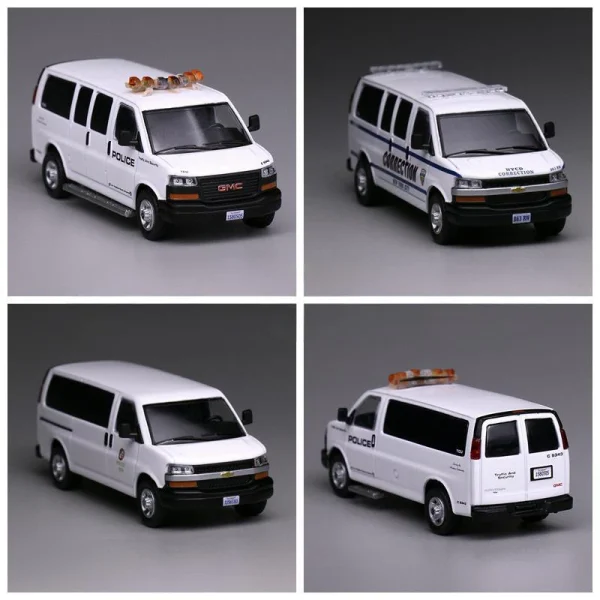 596 1/64 Express VAN GMC Alloy Racing Car Diecasts & Toy Vehicles Car Model Miniature Scale Model Car For Children