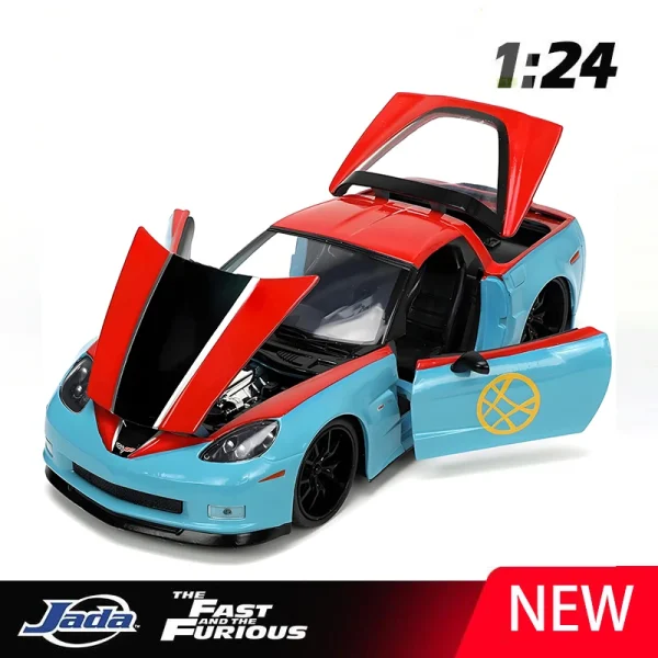 JADA 1:24 Corvette Z06 2006 Alloy Car Diecasts & Toy Vehicles Car Model Miniature Scale Model Car For Children - Image 2