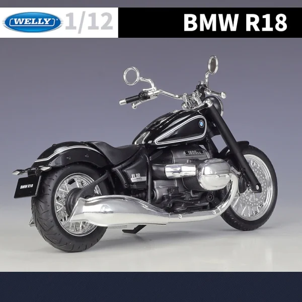 WELLY 1/12 BMW R18 2020 Die Cast Motorcycle Model Toy Vehicle Collection Autobike Shork-Absorber Off Road Autocycle Toys Car - Image 3