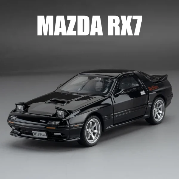 1:32 Mazda RX7 AE86 JDM Mazda MX5 Car Model Alloy Car Die Cast Toy Car Model Sound and light Children's Toy Collectibles - Image 5