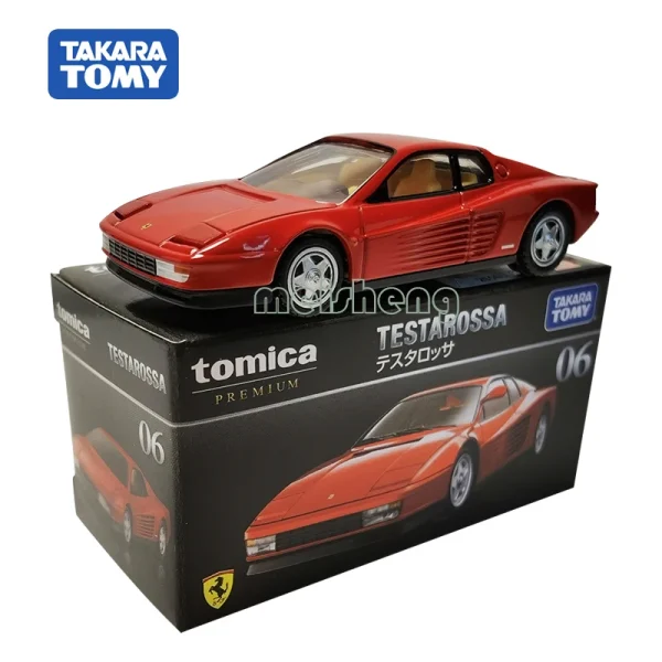 Takara Tomy Ferrari TESTAROSSA Alloy Car Diecasts & Toy Vehicles Car Model Miniature Scale Model Car For Children Out of Print - Image 3