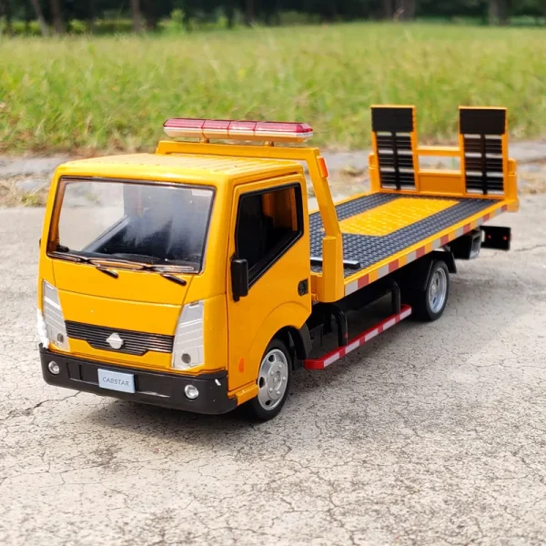 1/32 Nissan Platform Trailer Truck Alloy Die Cast Toy Car Model Sound and Light Children's Toy Collectibles Birthday gift - Image 4