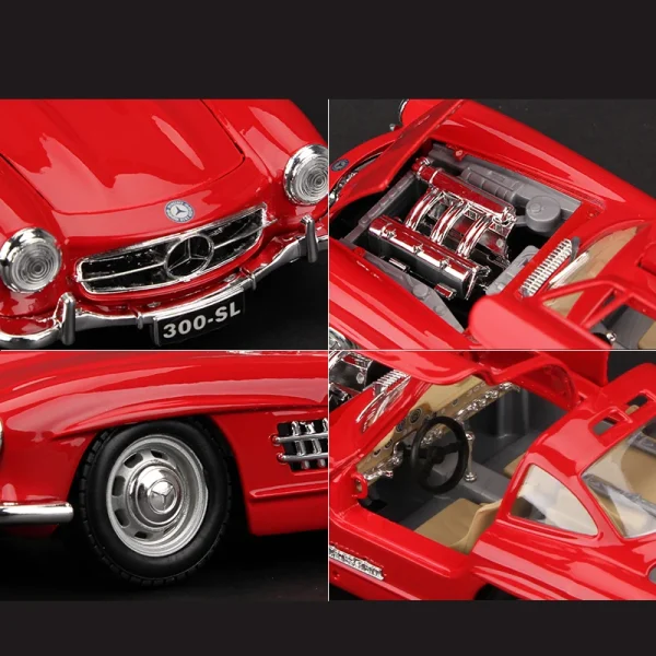 1:24 Mercedes-Benz 300SL 1954 Alloy Car Diecasts & Toy Vehicles Car Model Miniature Scale Model Car Toy For Children - Image 5
