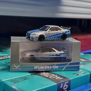 DCT 1/64 GTR R34 Z-Tune JDM Alloy Car Diecasts & Toy Vehicles Car Model Miniature Scale Model Car For Children