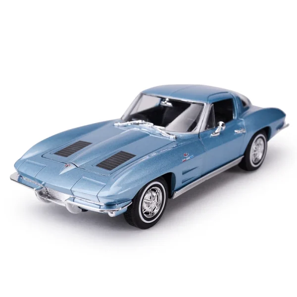 WELLY 1:24 Chevrolet Corvette 1963 Alloy Car Diecasts & Toy Vehicles Car Model Miniature Scale Model Car Toys For Children - Image 5