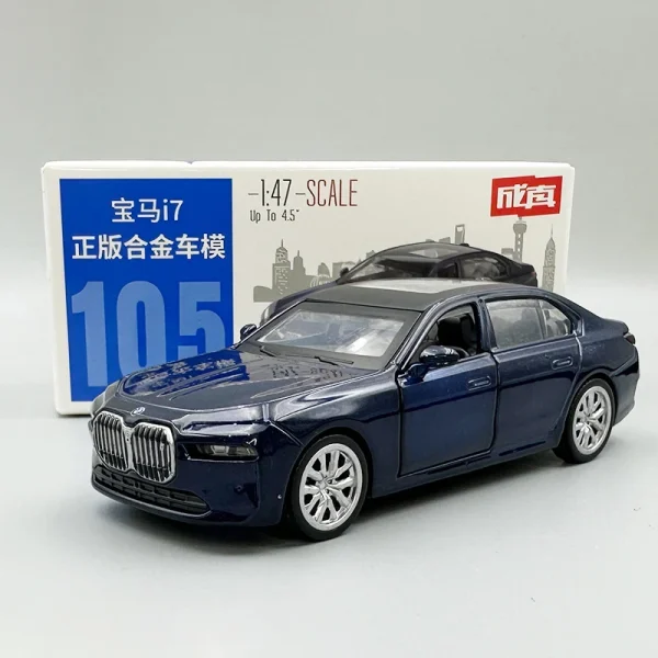 1:42 BMW CSL 3.0 1:47 BMW I7 Alloy Car Diecasts & Toy Vehicles Car Model Miniature Scale Model Car Toy For Children - Image 5