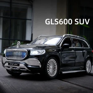 1:24 Maybach GLS600 SUV Alloy Diecasts & Toy Vehicles Toy Car Model Sound and light Collection Kids Toy Gift