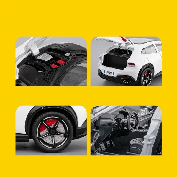1:22 Purosangue SUV Alloy Car Diecasts & Toy Vehicles Metal Toy Car Model Sound and light Collection Kids Toy - Image 6