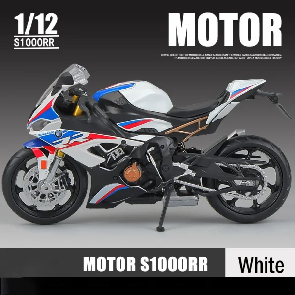1:12 BMW S1000RR 2021 Die Cast Motorcycle Model Toy Vehicle Collection Autobike Shork-Absorber Off Road Autocycle Toys Car - Image 3