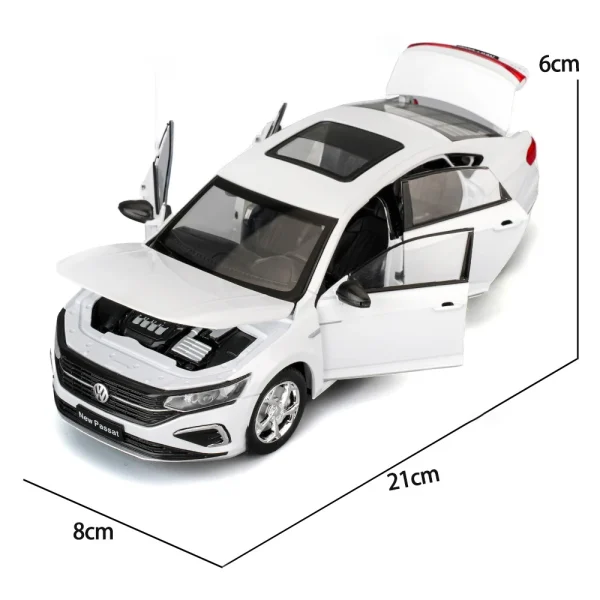 1:24 Passat 2023 Alloy Car Diecasts & Toy Vehicles Car Model Sound and light Pull back Car Toys For Kids Gifts - Image 6