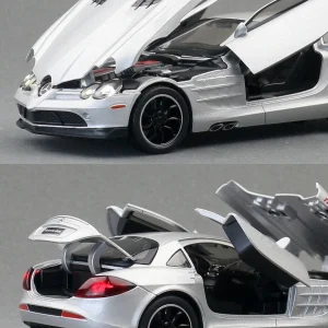 1:32 SLR 722 Edition Supercar Alloy Car Model Sound and Light Pull Back Children’s Toy Collectibles Birthday gift
