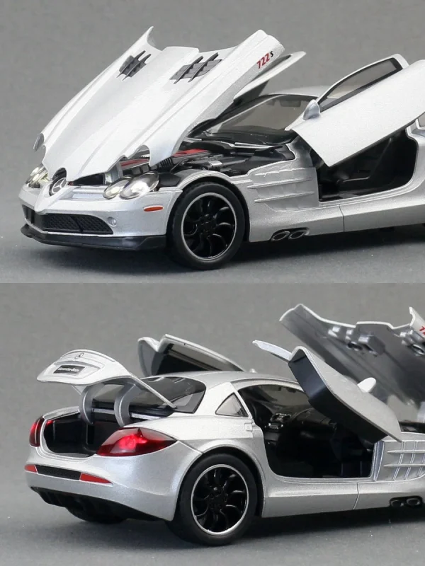 1:32 SLR 722 Edition Supercar Alloy Car Model Sound and Light Pull Back Children's Toy Collectibles Birthday gift - Image 2