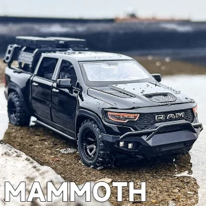 1:32 Dodge RAM 1000 TRX Mammoth Picku Alloy Car Model Sound and Light Pull Back Children’s Toy Collectibles Birthday gift