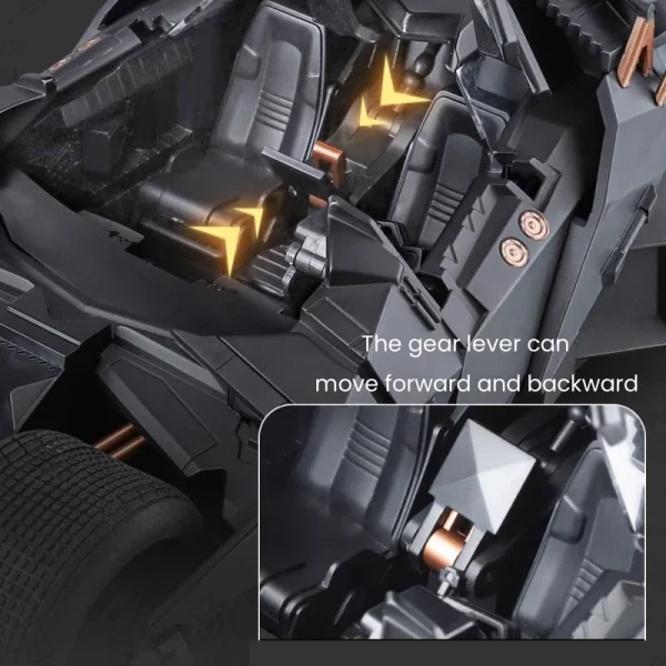 1:18 Batmobile Tumbler Tumbler Alloy Car Diecasts & Toy Vehicles Car Model Miniature Scale Model Car Toys For Children - Image 5