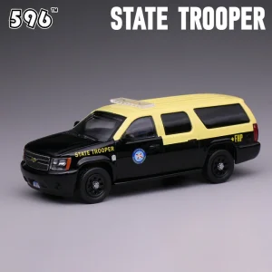 596 1/64 Suburban Florida STATE TROOPER Alloy Car Diecasts & Toy Vehicles Car Model Miniature Scale Model Car For Children