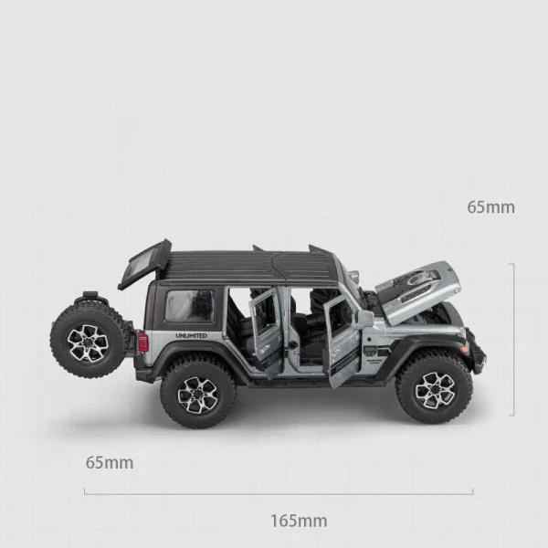 1:32 Jeeps Wrangler Sahara Off-Road Alloy Car Diecasts & Toy Vehicles Car Model Sound and light Car Toys For Kids Gifts - Image 3