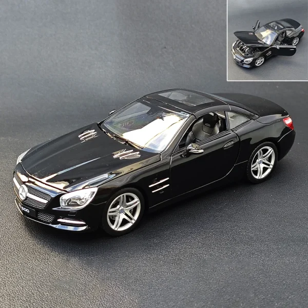 WELLY 1:24 Mercedes-Benz SL500 2012 Alloy Car Diecasts & Toy Vehicles Car Model Miniature Scale Model Car Toy For Children - Image 3