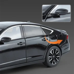 New 1:18 Honda Accord 2024 Alloy Car Model Sound and Light Pull Back Children’s Toy Collectibles Birthday gift
