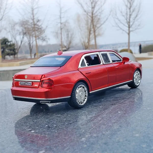 1:24 Aurus Motors Aurus Senat Russia Presidential Car Alloy Car Model Sound and Light Children's Toy Collectibles Birthday gift - Image 4