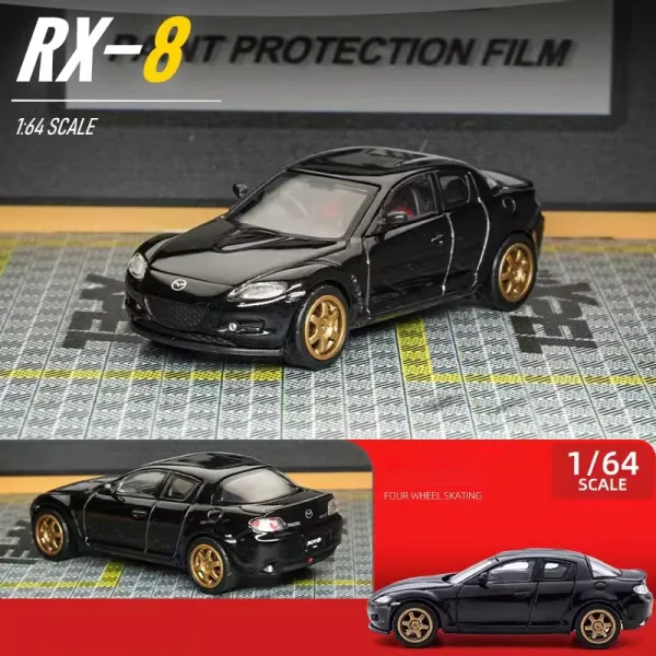 1:64 Mazda RX8 RX-8 Supercar Alloy Car Diecasts & Toy Vehicles Car Model Miniature Scale Model Car Toy For Children