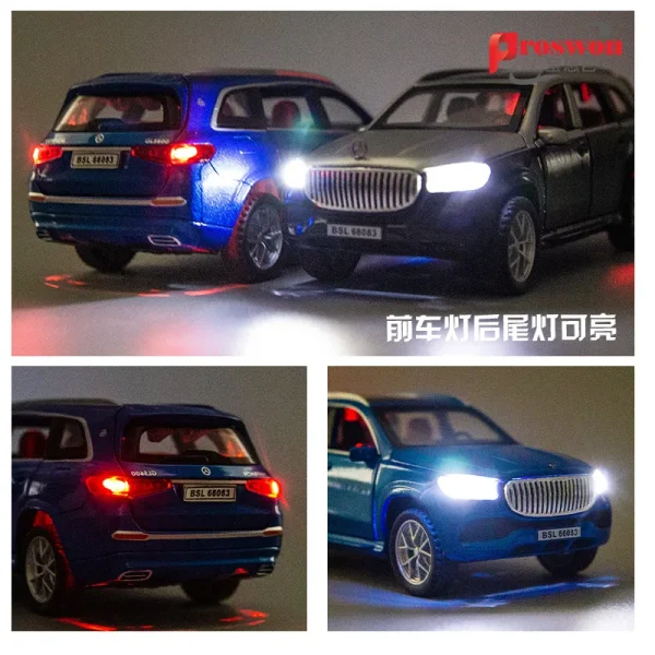1:32 Maybach GLS600 Alloy Car Model With Pull Back Sound Light Children Gift Collection Diecast Toy Model - Image 5