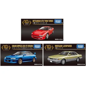 TOMY Subaru STI Mitsubishi GTO Nissan Leopard Alloy Car Diecasts & Toy Vehicles Car Model Miniature Scale Model Car For Children