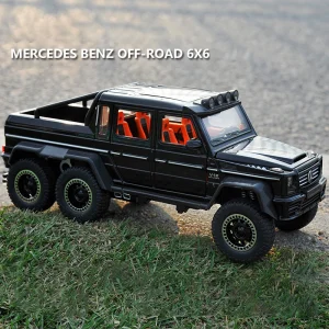 1:20 G63 6X6 OFF-ROAD Alloy Cast Toy Car Model Sound and Light Children’s Toy Collectibles Birthday gift