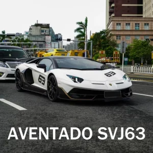 1:24 Lamborghini Aventado SVJ63 Supercar Alloy Die Cast Toy Car Model Sound and Light Children’s Toy Collectibles Birthday gift
