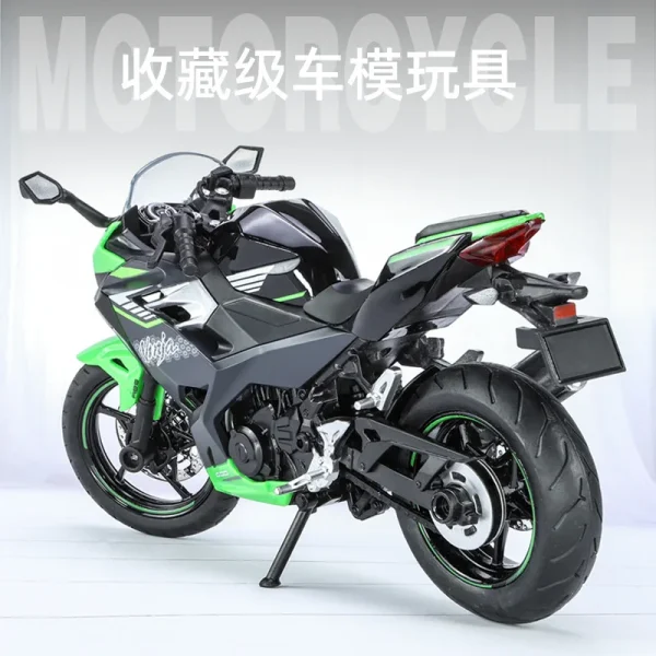 1:12 Kawasaki Ninja 400 Alloy Die Cast Motorcycle Model Toy Vehicle Collection Sound and Light Off Road Autocycle Toys Car - Image 4