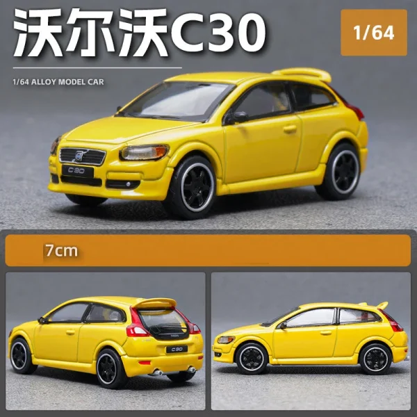 1:64 VOLVO C30 Alloy Car Diecasts & Toy Vehicles Car Model Miniature Scale Model Car Toys For Children - Image 4