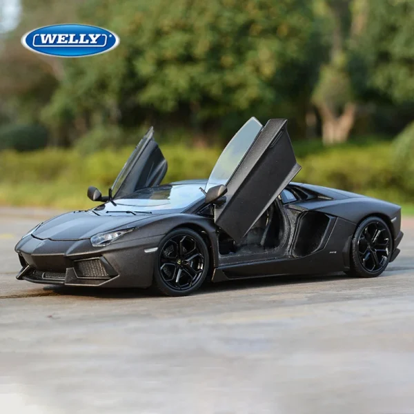 WELLY 1:24 Lamborghini LP700-4 Aventador Alloy Car Diecasts & Toy Vehicles Car Model Miniature Scale Model Car For Children - Image 4