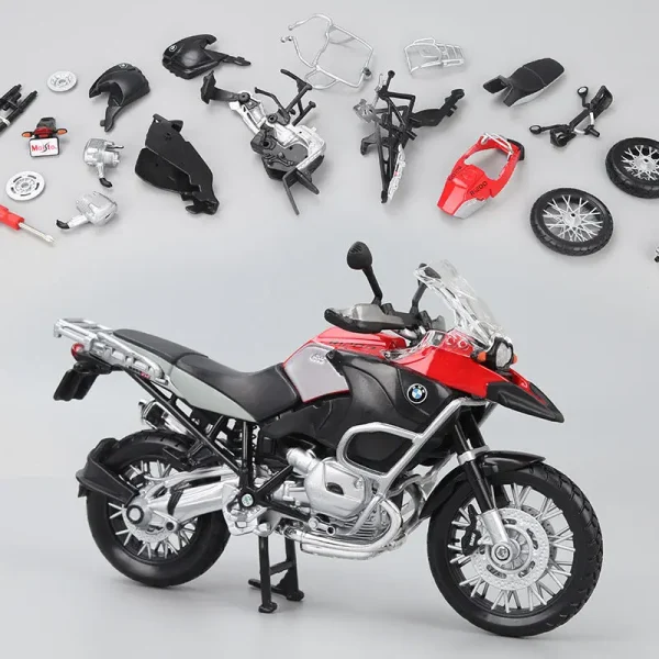 Maisto 1/12 BMW R1200GS Assembled Version Motorcycle Model Toy Vehicle Collection Shork-Absorber Off Road Autocycle Toy - Image 5