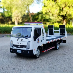 1/32 Nissan Platform Trailer Truck Alloy Die Cast Toy Car Model Sound and Light Children’s Toy Collectibles Birthday gift