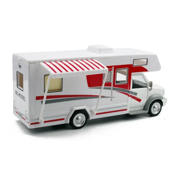1:32 Luxury Motorhome Recreational Vehicle RV Trailer Caravan Alloy Metal Diecast Car Model Babys Toys Collection Gift - Image 3