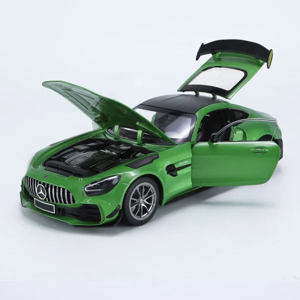 1:18 Benzs GTR Green Demon Alloy Die Cast Toy Car Model Sound and Light Children's Toy Collectibles Birthday gift - Image 5