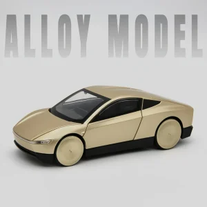 1:32 Teslas Cybercab Robotaxi Alloy Car Model Sound and Light Pull Back Children’s Toy Collectibles Birthday gift