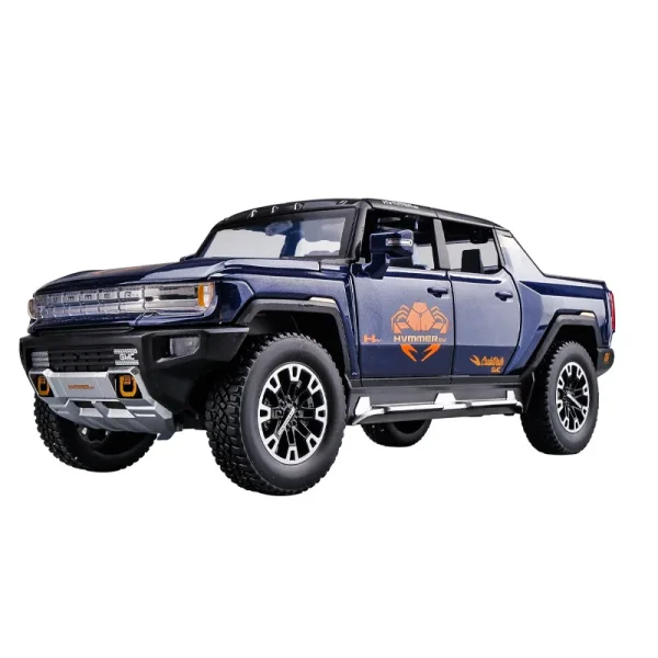 1:24 Hummer EV SUV Pickup Off-Road Alloy Car Die Cast Toy Car Model Sound and Light Children's Toy Collectibles Birthday gift - Image 5