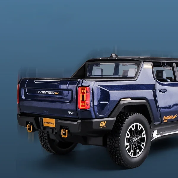 1:24 Hummer EV SUV Pickup Off-Road Alloy Car Die Cast Toy Car Model Sound and Light Children's Toy Collectibles Birthday gift - Image 4