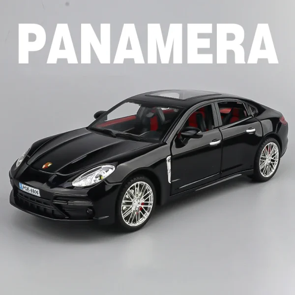 1:18 Panamera Supercar Alloy Car Model Sound and Light Children's Toy Collectibles Birthday gift - Image 4